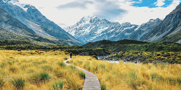 Mt Cook in New Zealand