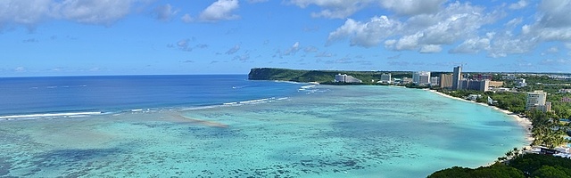 Guam coastline