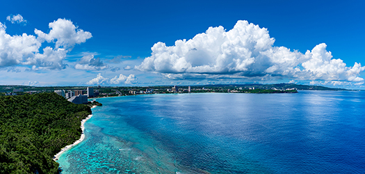 Two lovers point in Guam