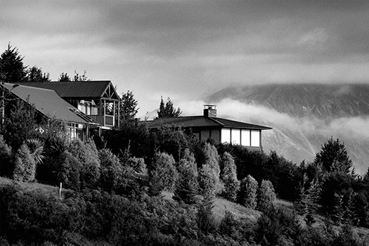 Hillside home in New Zealand