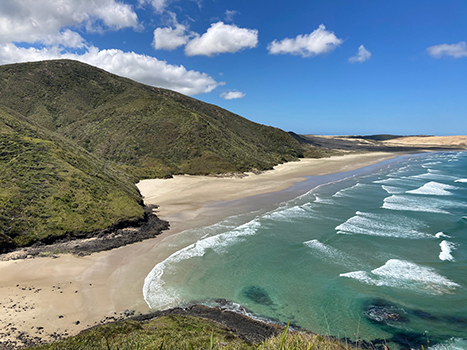 Far North region in New Zealand shoreline