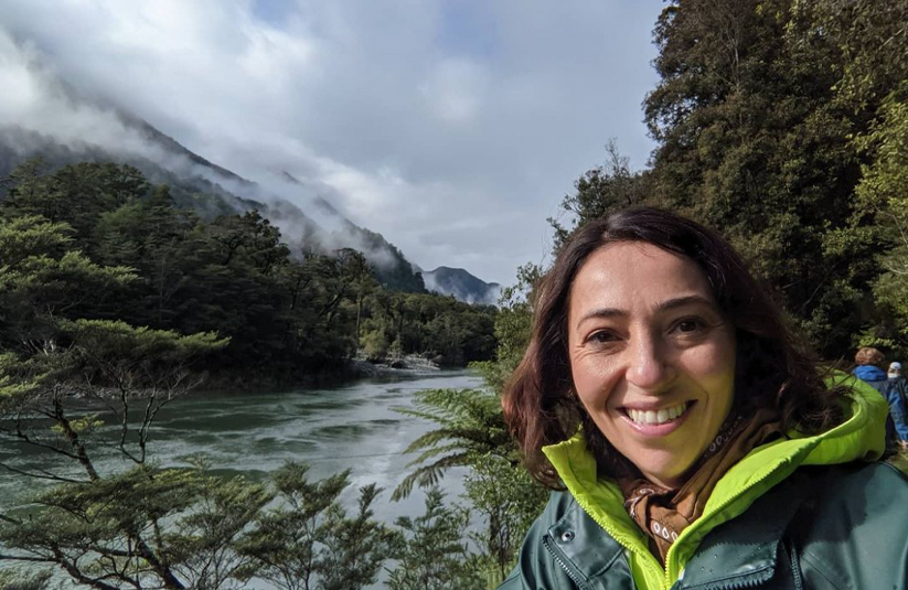 Dr. Dalilah Restrepo in New Zealand from her locum tenens instagram feed