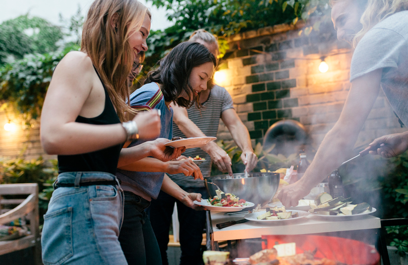 a barbeque during the holidays in New Zealand