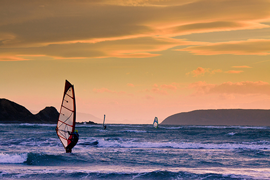 Windsurfing in New Zealand