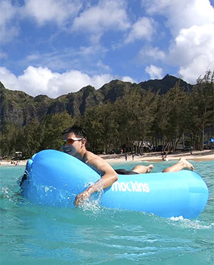 Enjoying the water in Hawaii
