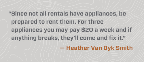 Pull quote - Heather Van Dyk Smith appliances