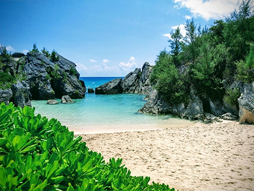 picture of a beach on Bermuda