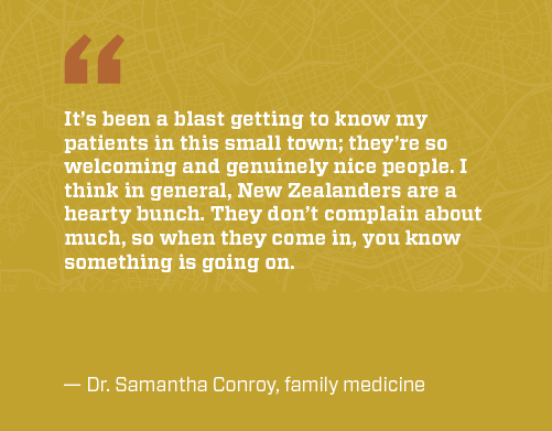 Dr Conroy quote about working locums in New Zealand