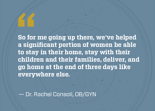 quote from Dr Consoli about working locums in Alaska