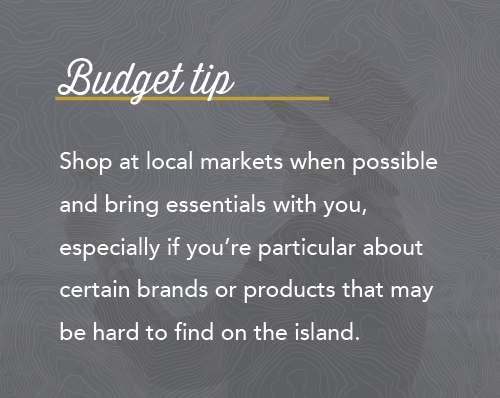 Graphic of budget tip for locums going to the US Virgin Islands