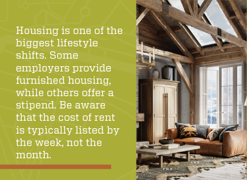 Graphic explaining how housing works for locum tenens in New Zealand