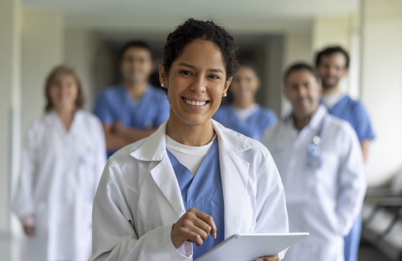 Picture of young physicians who are residents and fellows
