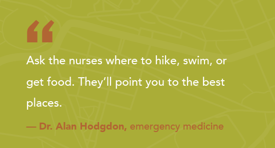 Dr Hodgdon's recommendations on how to find the best locums housing