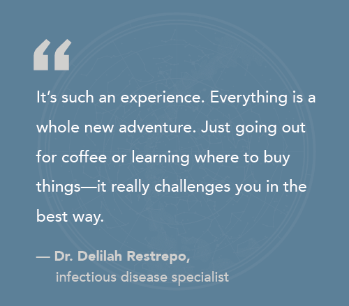 Dr Restrepo quote about her locums experience